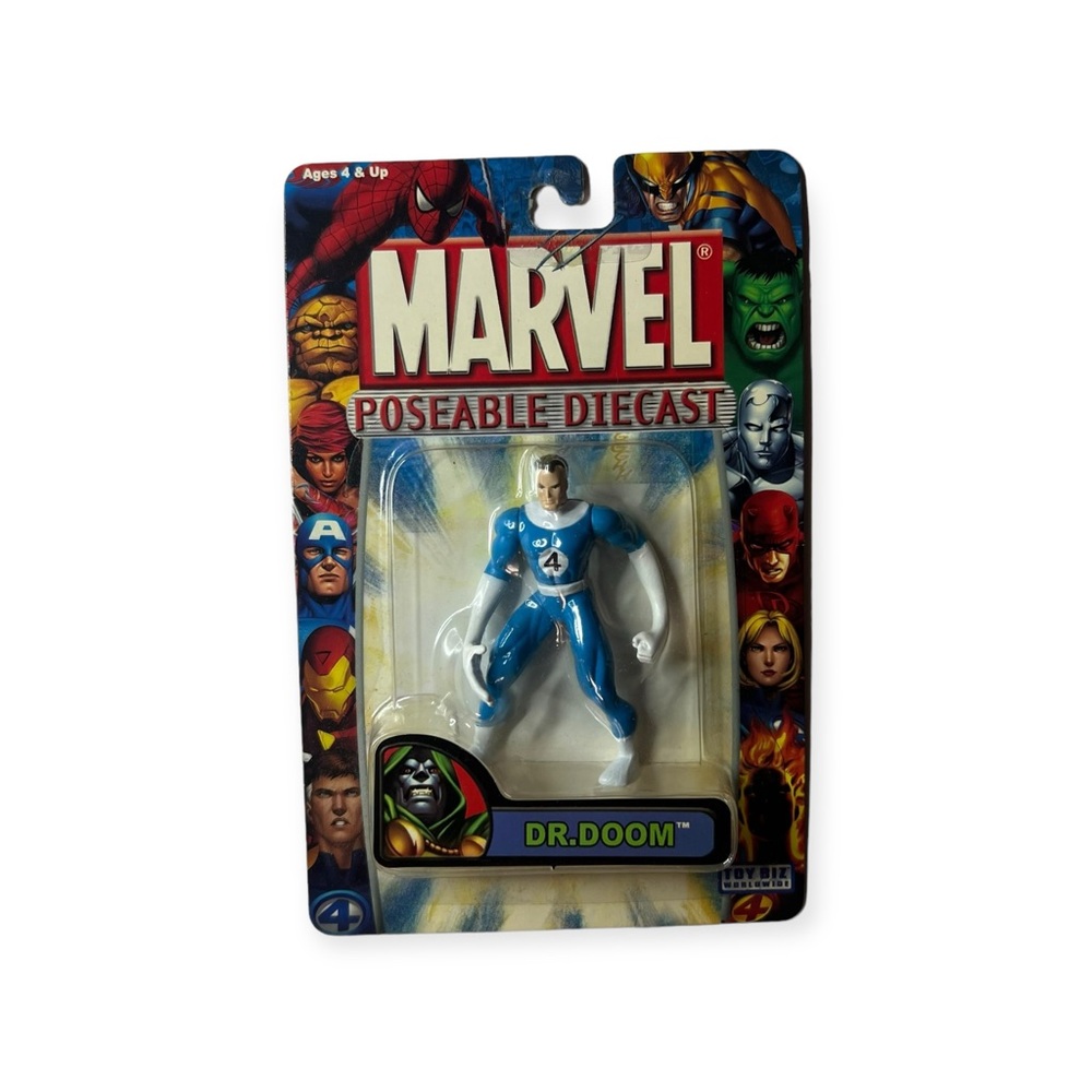Marvel Poseable Diecast Dr.Doom Misprint - Mr. Fantastic